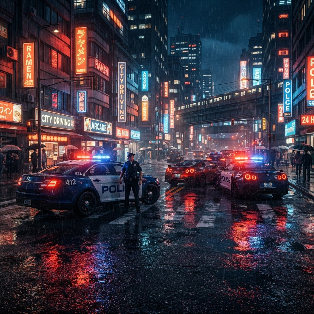 FiveM roleplay city scene
