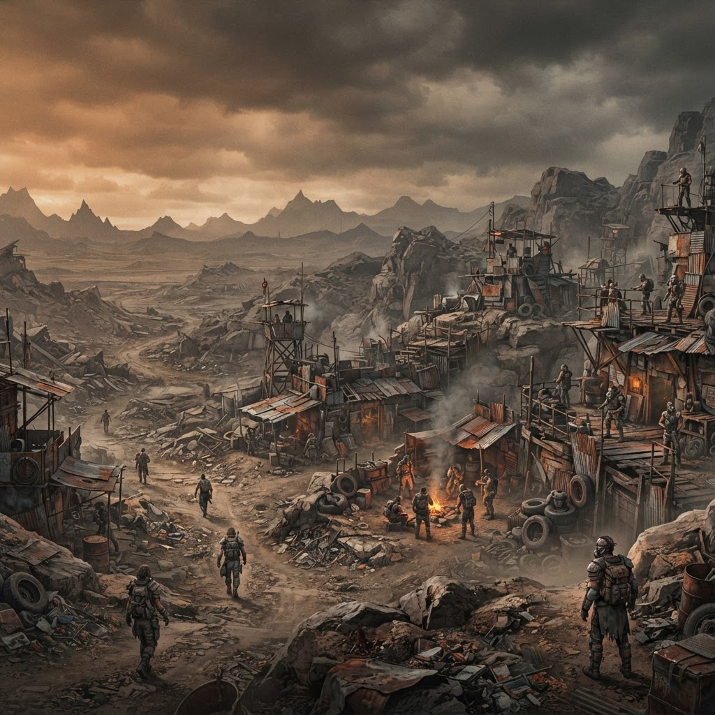 Post-apocalyptic survival wasteland